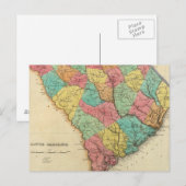 Postale Carte De La Caroline Du Sud (Devant / Derrière)