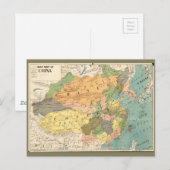 Postale Carte de la Chine (1900) (Devant / Derrière)