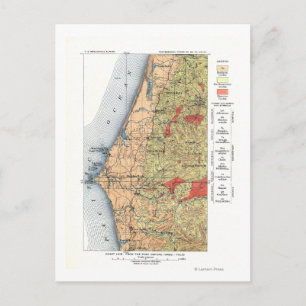 Postale Carte de la Commission géologique américaine