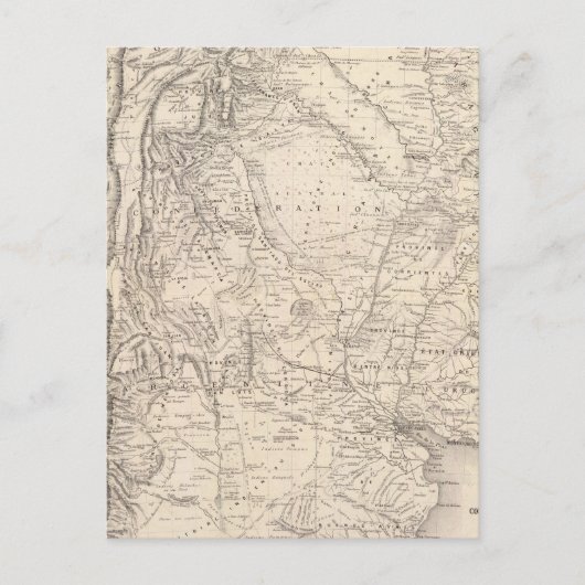 Postale Carte de la Confédération argentine (Devant)