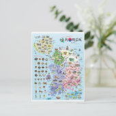 Postale Carte de la Corée du Sud (Debout devant)