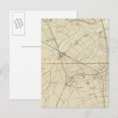 Postale Carte de la côte de la rivière des requins de Sand (Devant / Derrière)