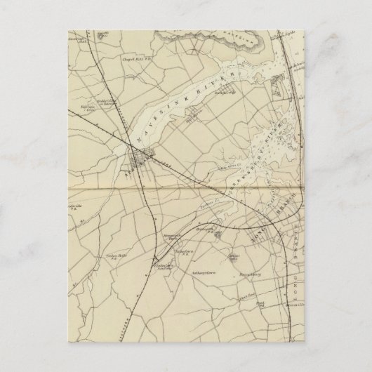 Postale Carte de la côte de la rivière des requins de Sand (Devant)