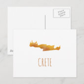 Postale Carte de la Crète (Devant / Derrière)
