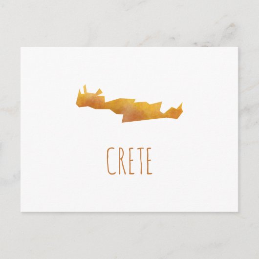 Postale Carte de la Crète (Devant)