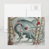 Postale Carte de la Dame de la Forêt (Devant / Derrière)