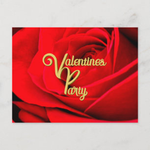 Postale Carte de la fête de la Saint-Valentin Rose Rouge
