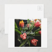 Postale Carte de la fête des mères (Devant / Derrière)