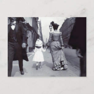 Postale Carte de la fête des mères mère-enfant des années