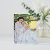 Postale Carte de la fête des mères pour mère et bébé (Debout devant)