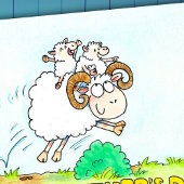 Postale Carte de la fête des pères