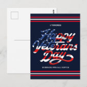 Postale Carte de la fête des vétérans (Devant / Derrière)