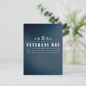 Postale Carte de la fête des vétérans (Debout devant)