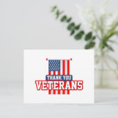 Postale Carte de la fête des vétérans (Debout devant)
