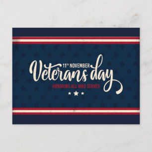 Postale Carte de la fête des vétérans