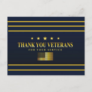 Postale Carte de la fête des vétérans