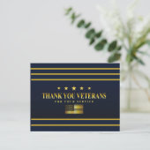 Postale Carte de la fête des vétérans (Debout devant)