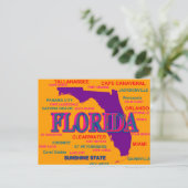 Postale Carte de la Fierté d'État de Floride Silhouette (Debout devant)