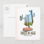 Postale Carte de la forêt de Dean Gloucestershire Angleter (Devant / Derrière)