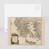 Postale Carte de la Grèce antique 1752 (Devant / Derrière)