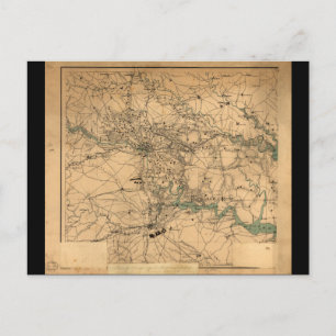 Postale Carte de la guerre civile de Richmond et Petersbur