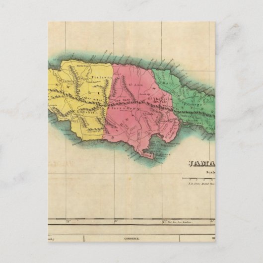 Postale Carte De La Jamaïque (Devant)