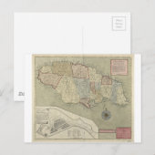 Postale Carte de la Jamaïque (1771) (Devant / Derrière)