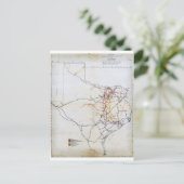 Postale Carte de la jonction ferroviaire de Bissell au Tex (Debout devant)