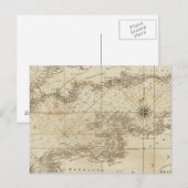 Postale Carte de la Manche britannique (Devant / Derrière)