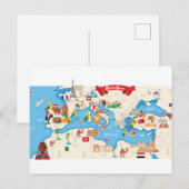 Postale Carte de la Méditerranée (Devant / Derrière)