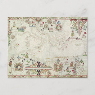 Postale Carte de la Méditerranée, 1625