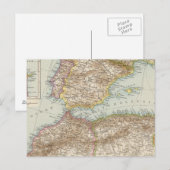 Postale Carte de la Méditerranée occidentale (Devant / Derrière)