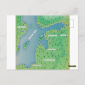 Postale carte de la mer Baltique (Dos)