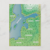 Postale carte de la mer Baltique (Devant)