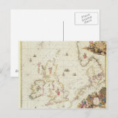 Postale Carte de la Mer du Nord, c.1675 (Devant / Derrière)