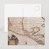 Postale Carte de la Nouvelle Espagne |Nouvelle Galice et G (Devant / Derrière)