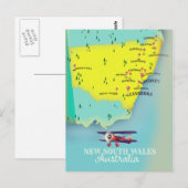 Postale Carte de la Nouvelle-Galles du Sud Australie (Devant / Derrière)