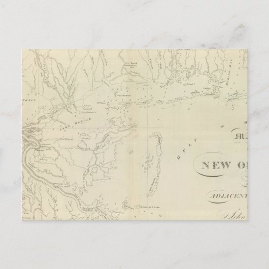 Postale Carte de la Nouvelle-Orléans (Devant)