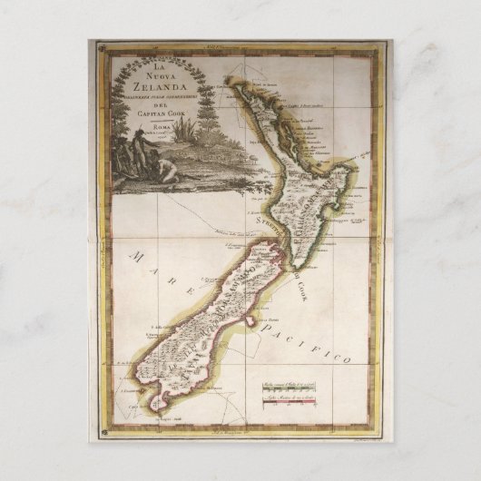 Postale Carte de la Nouvelle-Zélande (Devant)