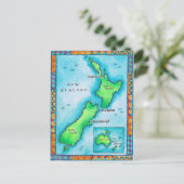 Postale Carte de la Nouvelle-Zélande (Debout devant)