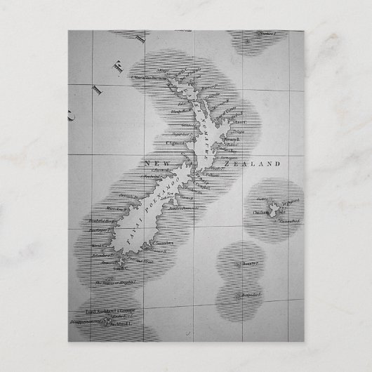 Postale Carte de la Nouvelle-Zélande (Devant)