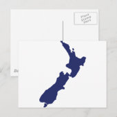Postale Carte de la Nouvelle-Zélande (Devant / Derrière)