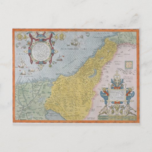 Postale Carte de la Palestine (Devant)