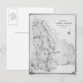 Postale Carte de la paroisse de Hackney (Devant / Derrière)