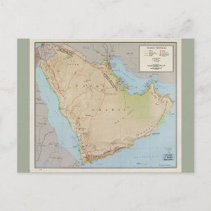 Postale Carte de la péninsule arabique (1969)