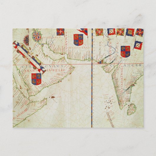 Postale Carte de la Perse, de l'Arabie et de l'Inde (Devant)