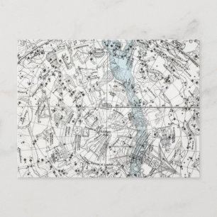 Postale Carte de la plaque XXVIII de l'hémisphère Sud