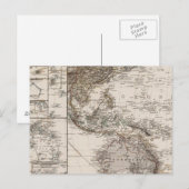 Postale Carte de la Polynésie (Devant / Derrière)
