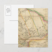 Postale Carte de la province du Haut-Canada (Devant / Derrière)