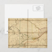 Postale Carte de la province du Haut-Canada (Devant / Derrière)
